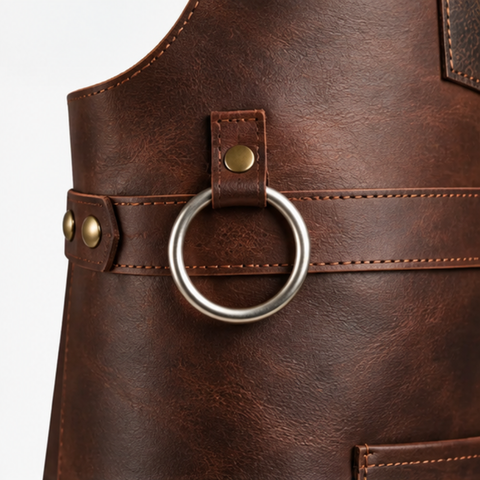 Ridgecraft Dark Brown Full Grain Woodworking Leather Apron