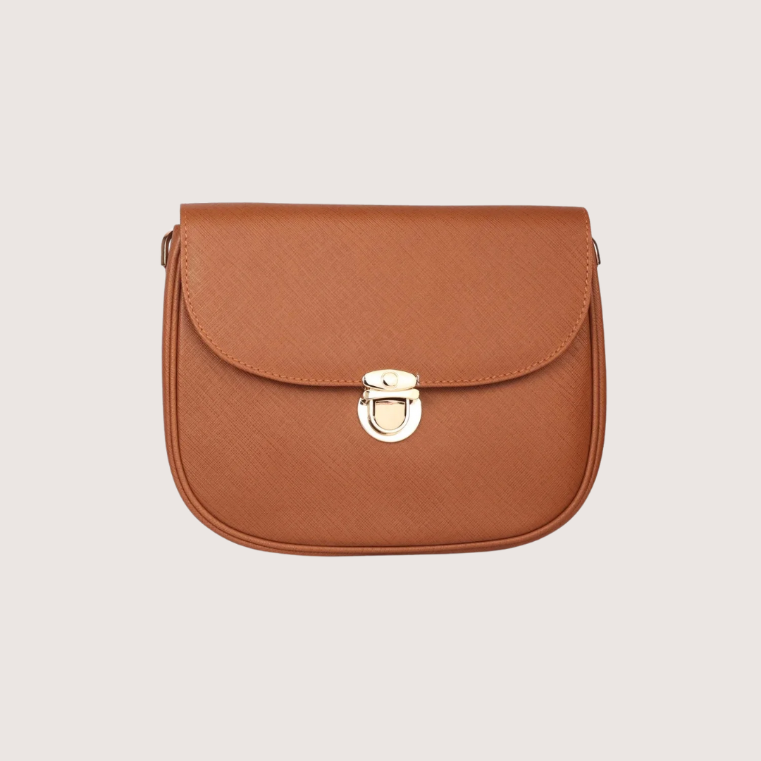 Tan Brown Ember Leather Handbag