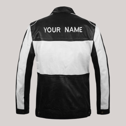 Nova Rev’it Vintage Black-white Leather Jacket