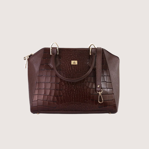 Mystique Chocolate Leather Handbag
