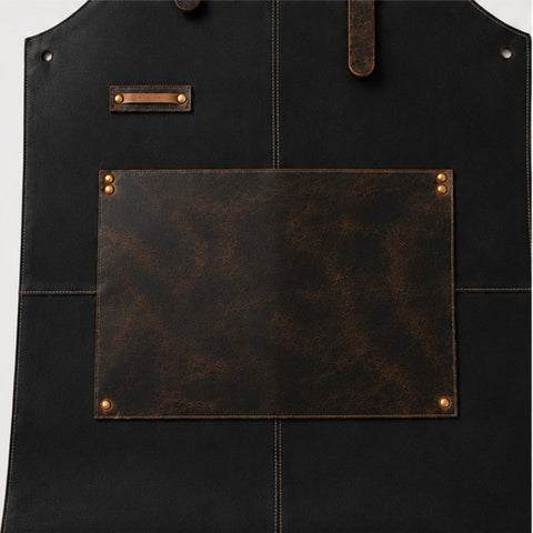 Artisan Black Barista Leather Apron