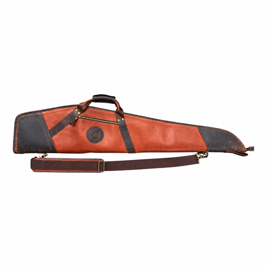 Cognac Leather Rifle Scoped Case