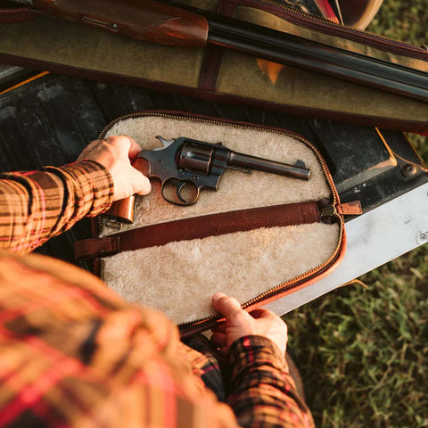 Waxed Canvas Dakota Handgun & Pistol Case