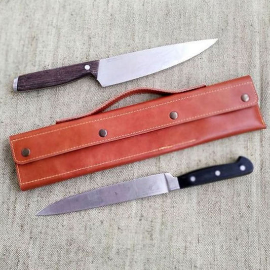 Leather Case Kitchen Knife Roll