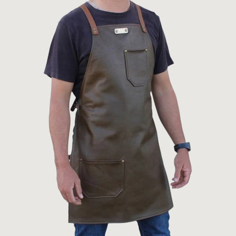 2 Pockets Leather Apron