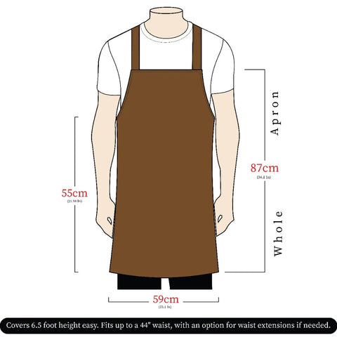 The Northumberland Black Leather Apron