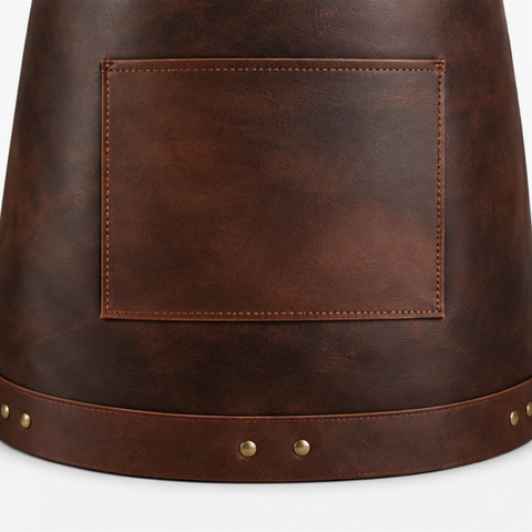 Ridgecraft Dark Brown Full Grain Woodworking Leather Apron