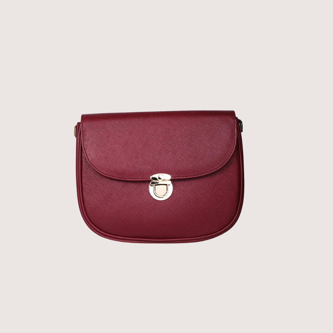 Maroon Ember Leather Handbag