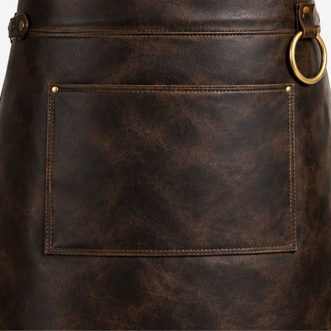 Full Grain Dark Brown Blacksmith Leather Apron