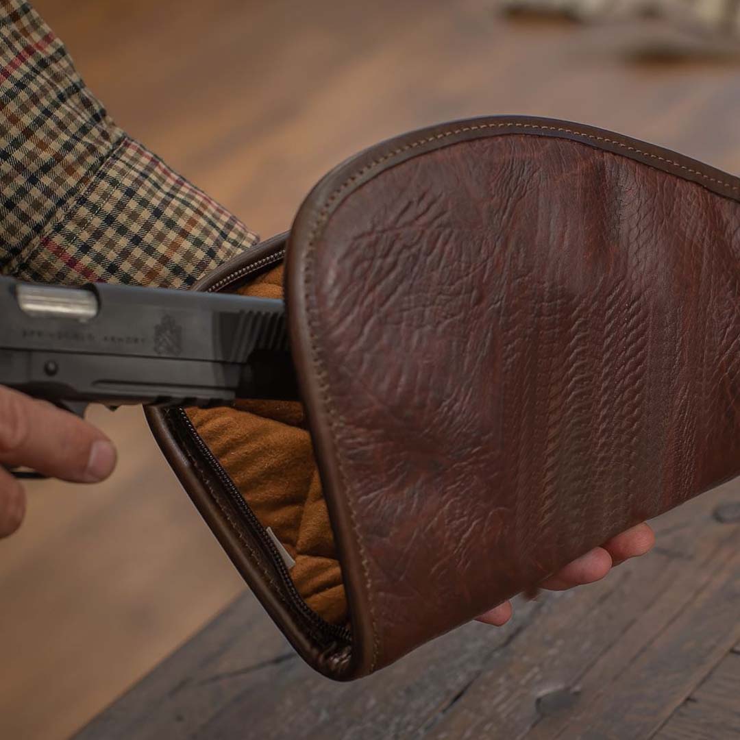 American Bison Leather Pistol Pad