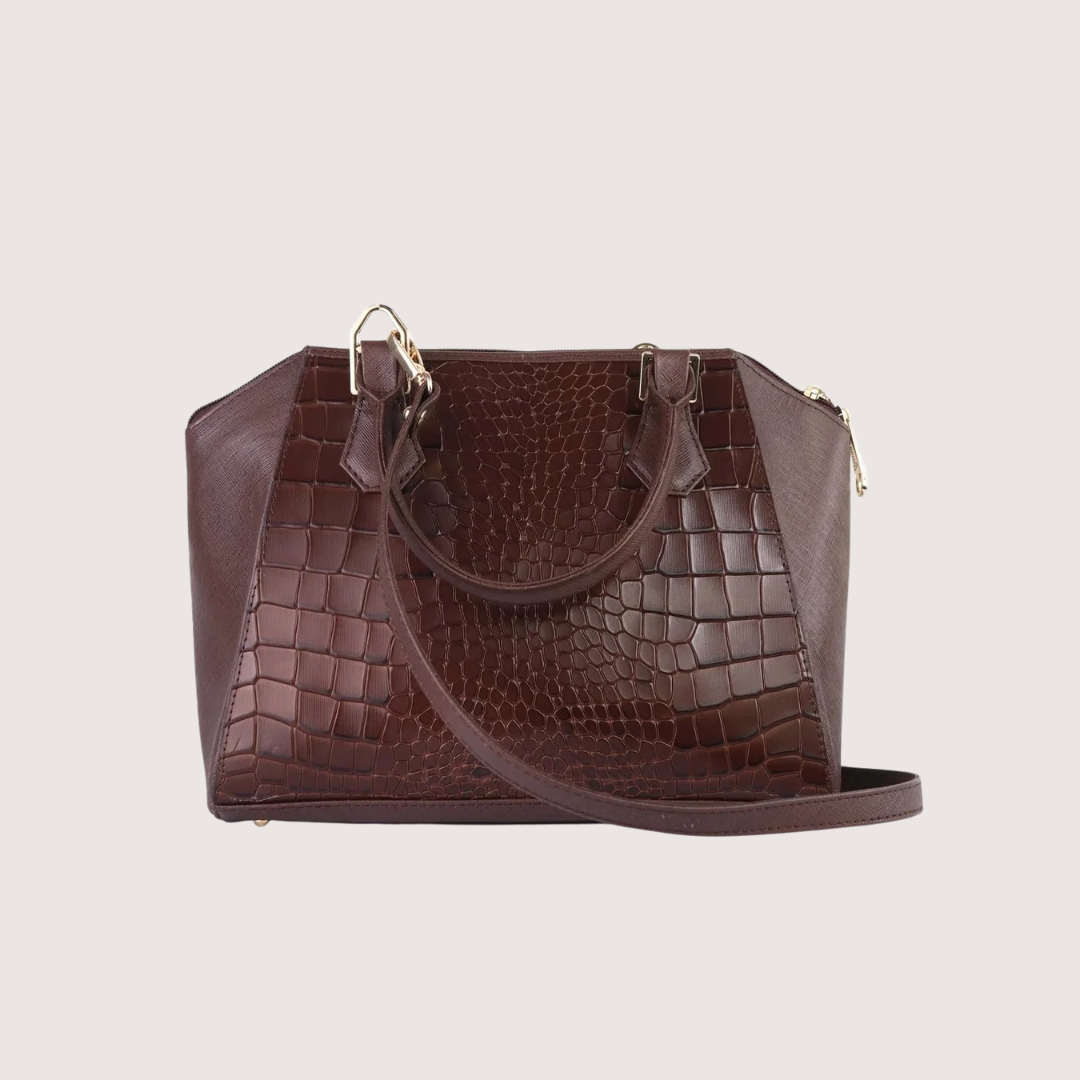 Mystique Chocolate Leather Handbag