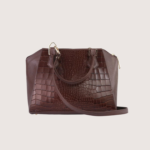 Mystique Chocolate Leather Handbag