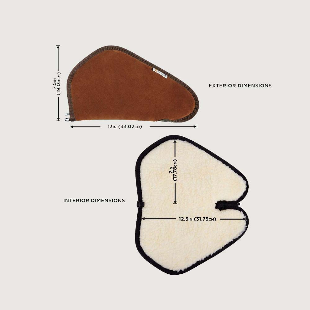 Leather Lockable Handgun Case