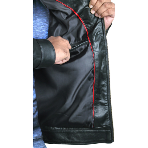 Leather Clan Men's SOA Genuine Lambskin Leather Jacket