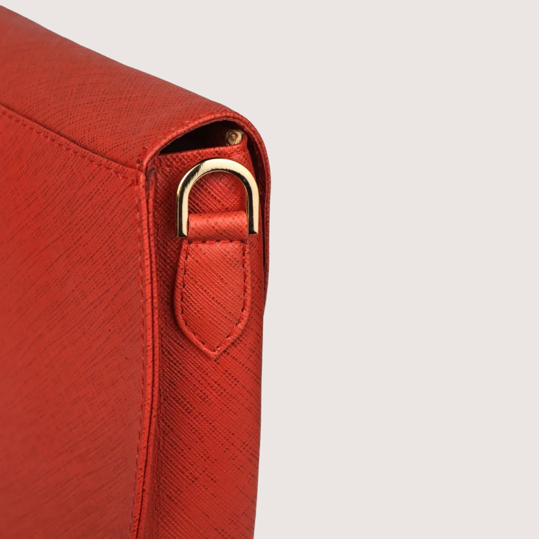 Red Ember Leather Handbag
