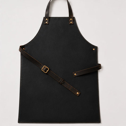 Artisan Black Barista Leather Apron
