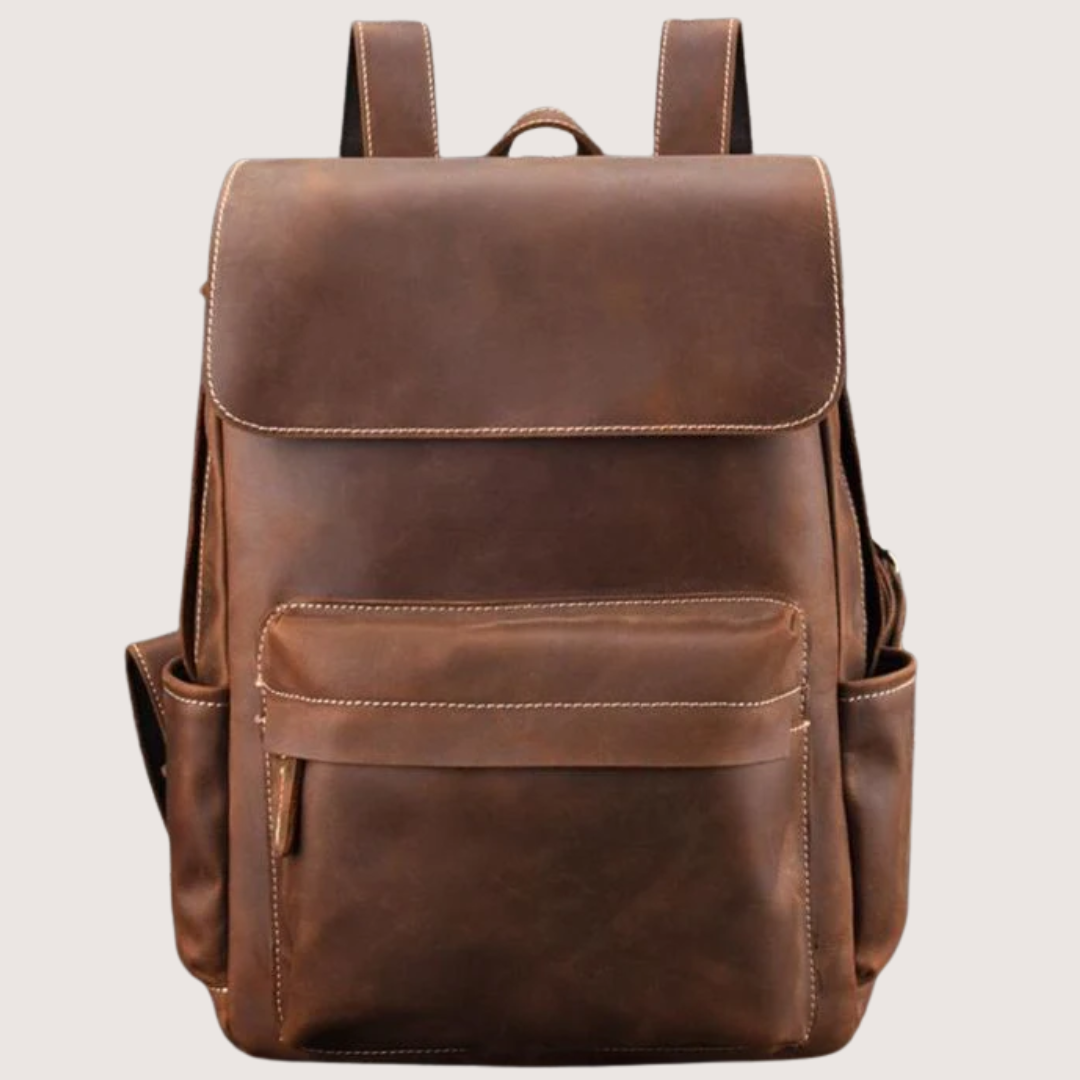 The Helka Backpack Genuine Vintage Leather Backpack