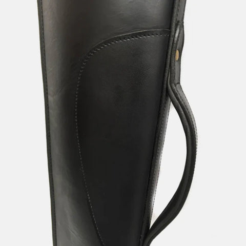 Black Leather Shotgun Slip Case, Hunters Gift