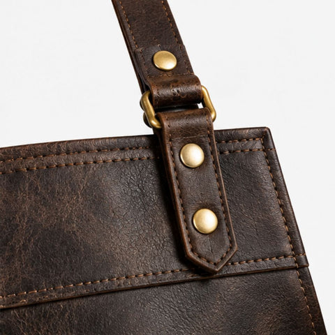 Full Grain Dark Brown Blacksmith Leather Apron