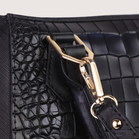 Mystique Black Leather Handbag
