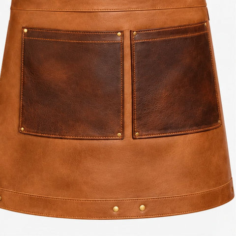 Oakridge Brown Leather Chef Apron