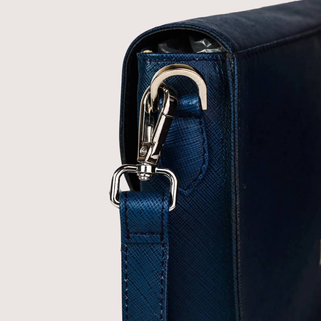 Blue Ember Leather Handbag