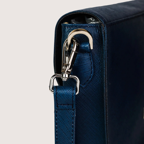 Blue Ember Leather Handbag