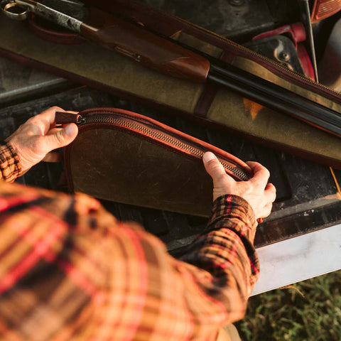 Waxed Canvas Dakota Handgun & Pistol Case