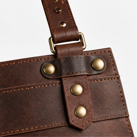 Ridgecraft Dark Brown Full Grain Woodworking Leather Apron