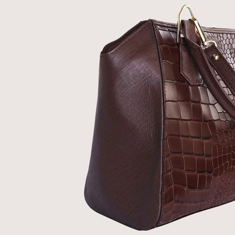 Mystique Chocolate Leather Handbag