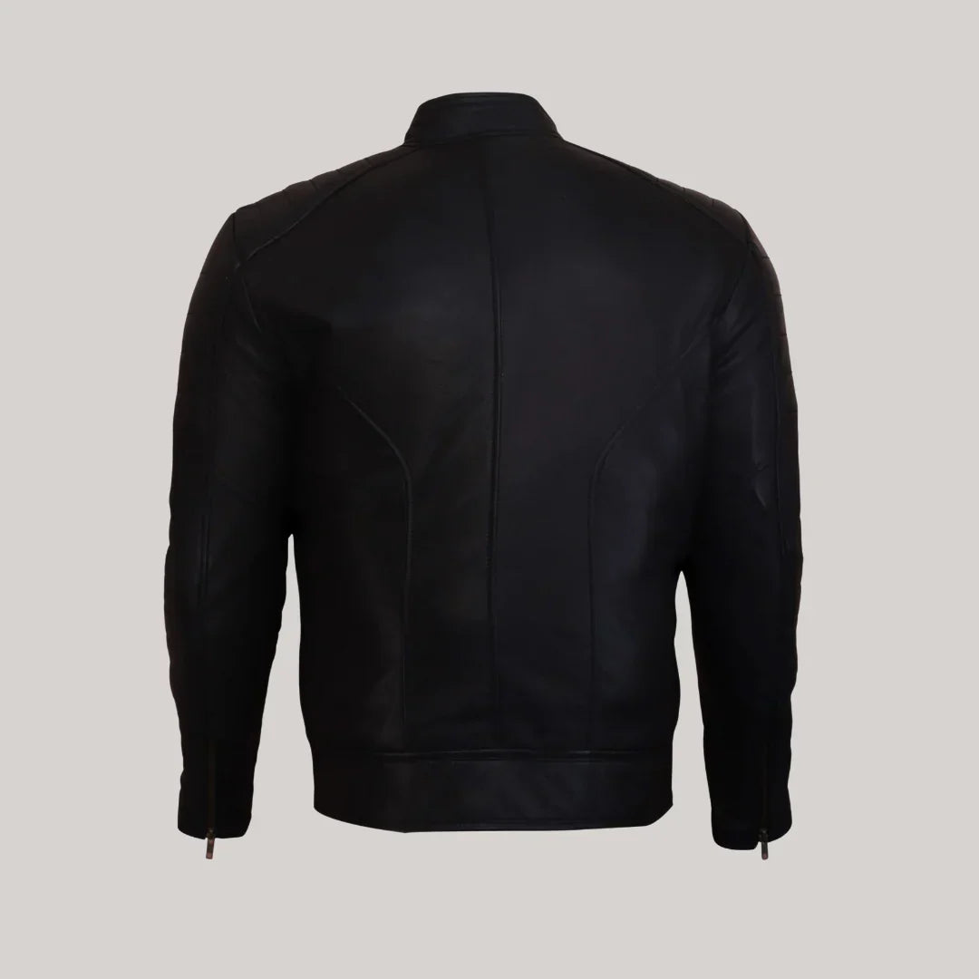 Firefly Moto Black Biker Leather Jacket