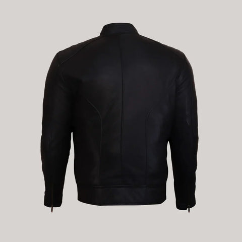 Firefly Moto Black Biker Leather Jacket