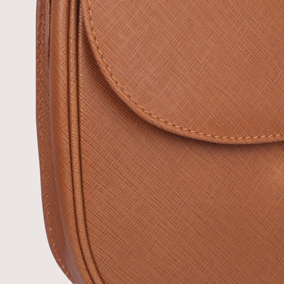 Tan Brown Ember Leather Handbag