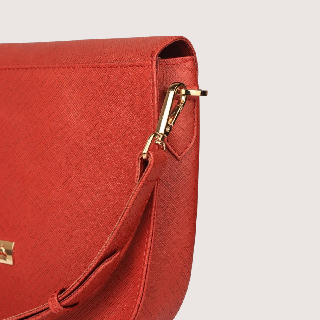 Red Ember Leather Handbag