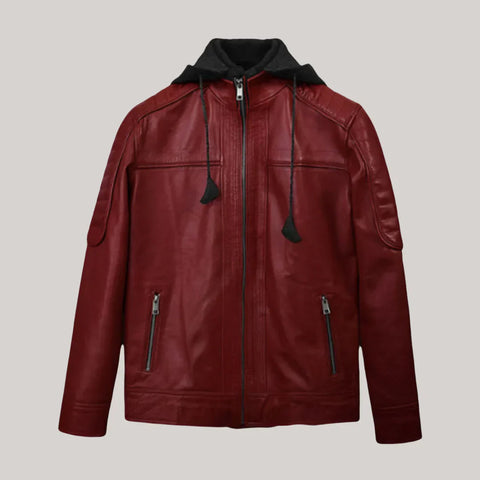 Rodeo Hooded Leather Jacket