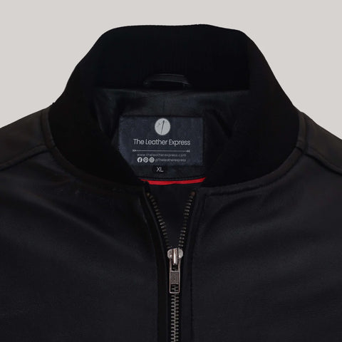 Timeless Midnight Leather Blazer