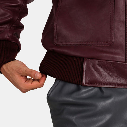 Leather Clan Men's Genuine Lambskin Classic Bomber Jacket