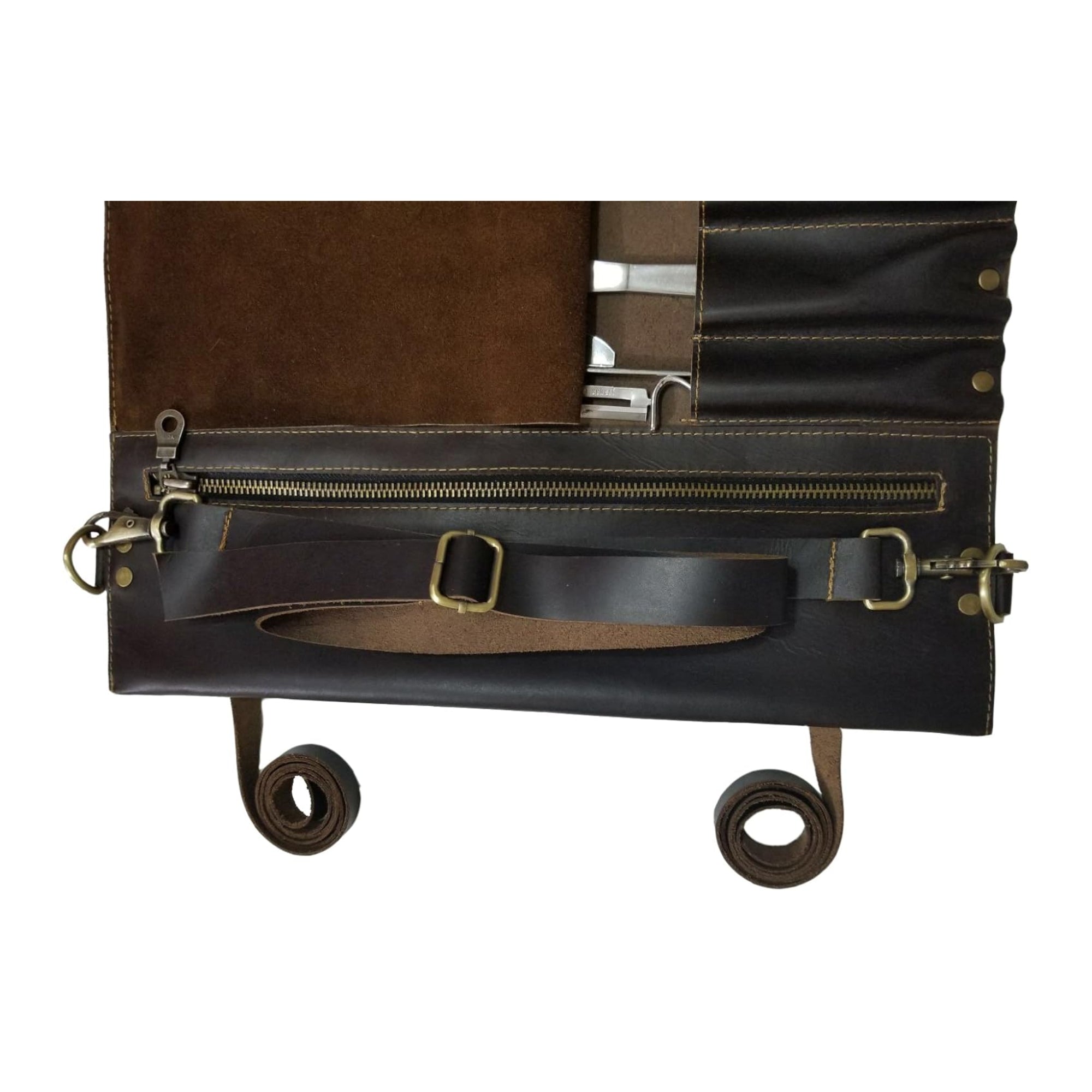 Dark Brown Chef Knife Roll