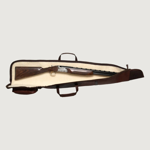 Double-Wrapped Leather Shotgun Case