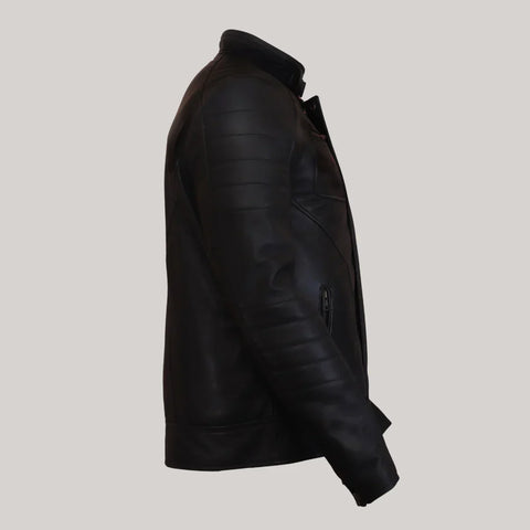 Firefly Moto Black Biker Leather Jacket