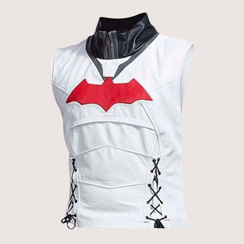 Red Hood Arkham Knight Leather Jacket