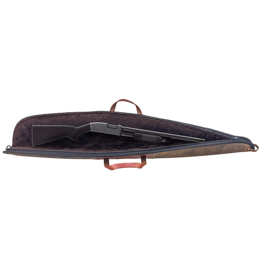 Distressed Brown Leather Shotgun Case