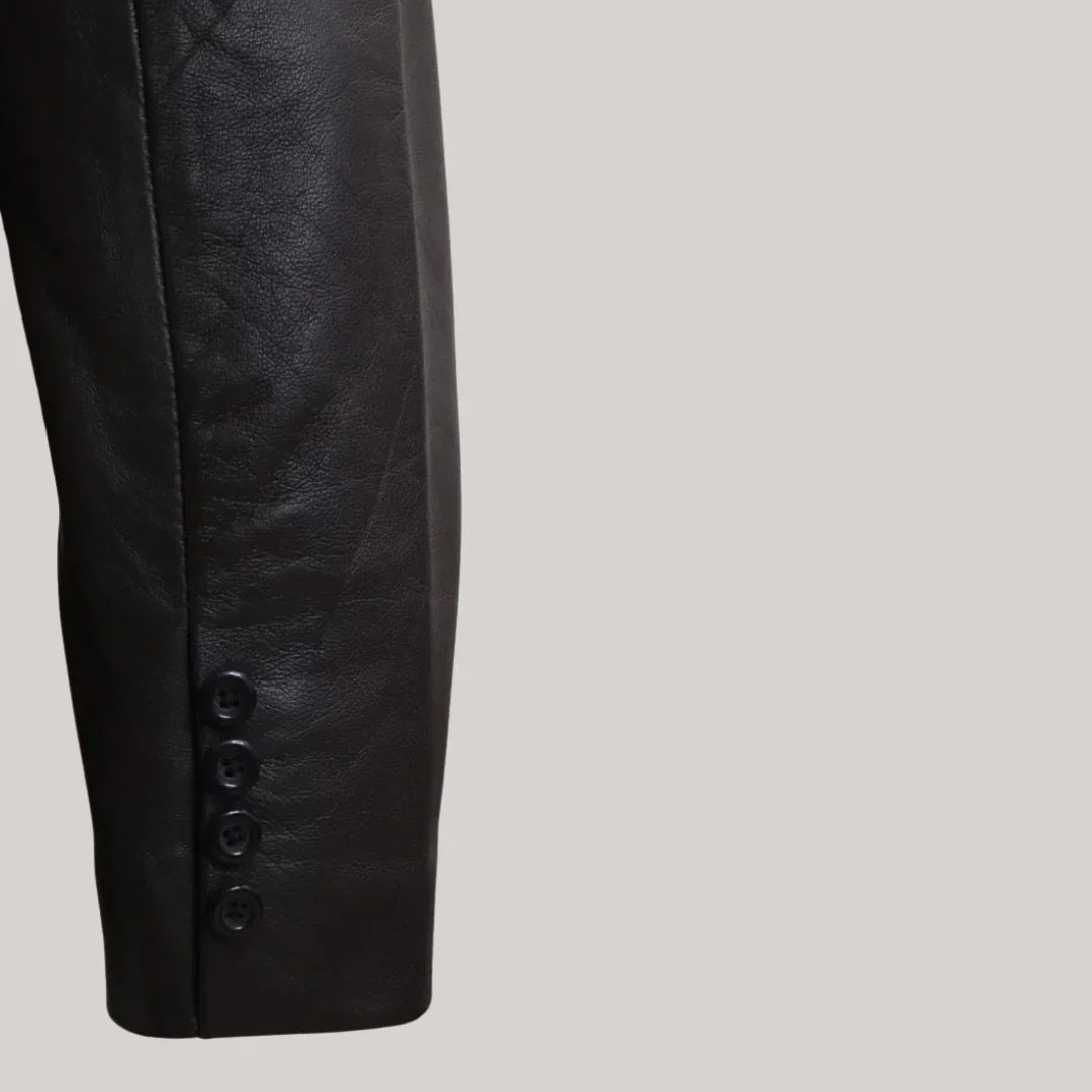 Rustic Ridge Leather Coat