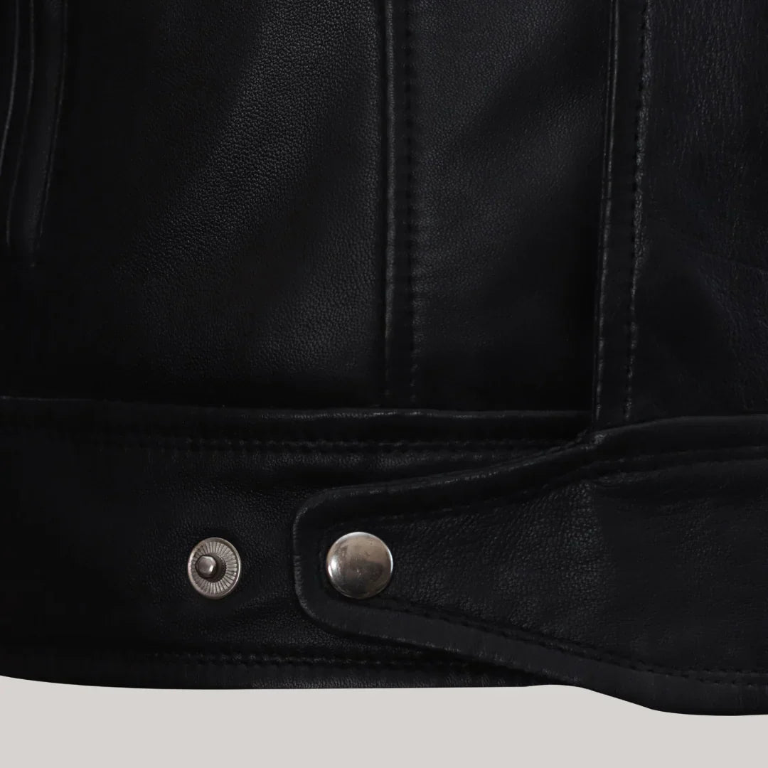 Firefly Moto Black Biker Leather Jacket