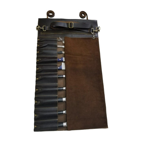 Dark Brown Chef Knife Roll