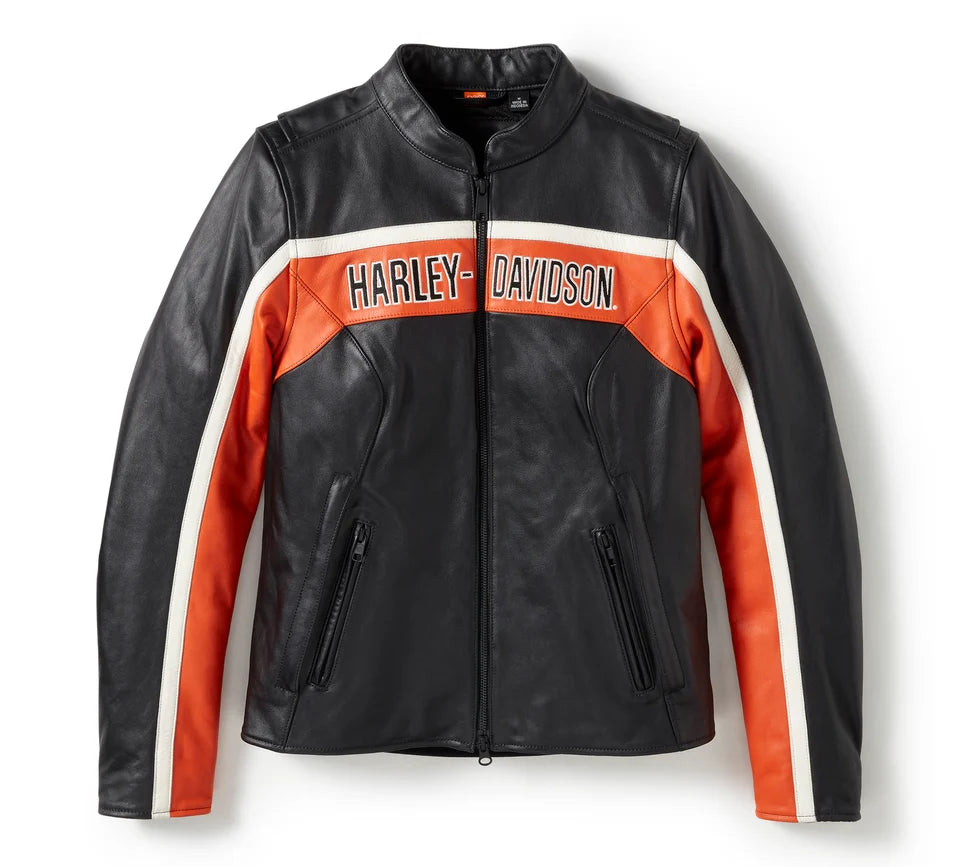 Women's H-D® Trenton Leather Riding Jacket