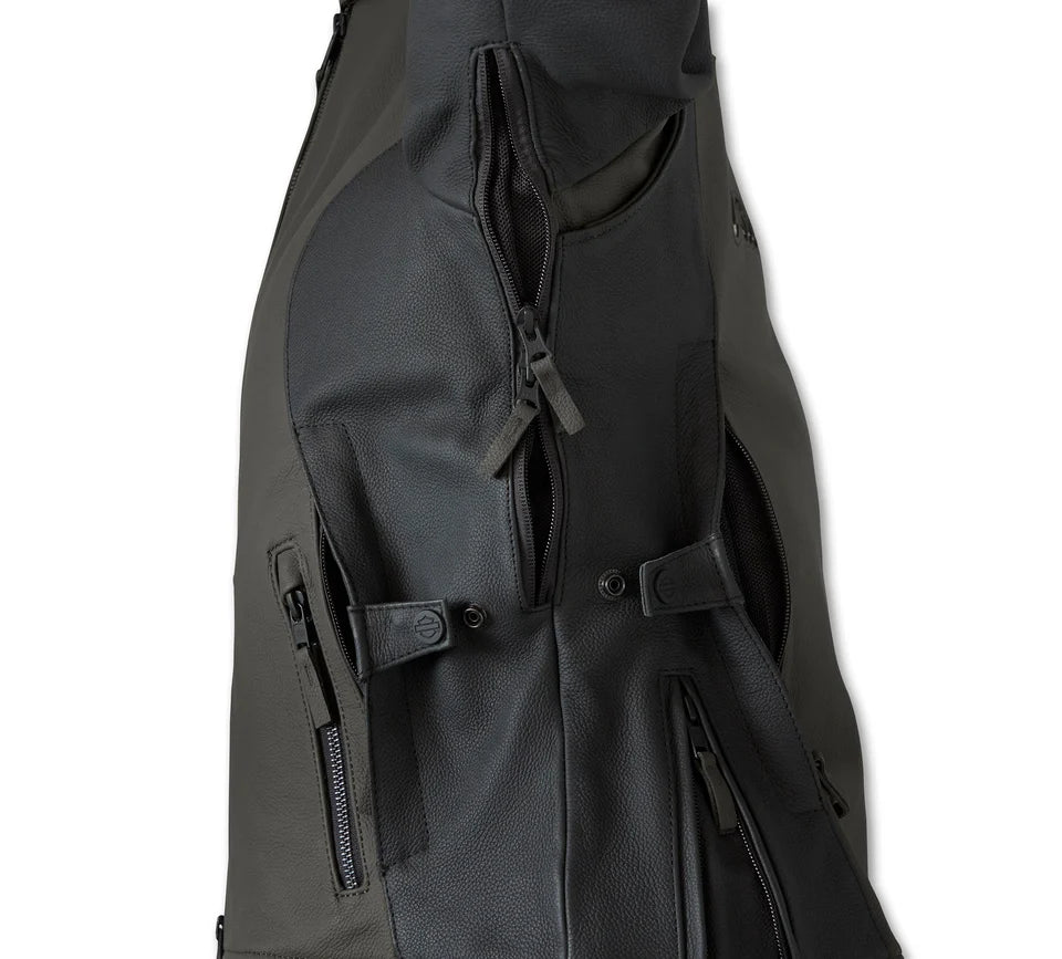 Women's Gallun 2.0 H-D Triple Vent System Leather Riding Jacket