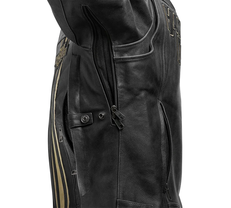 Men's H-D Triple Vent Passing Link II Leather Jacket