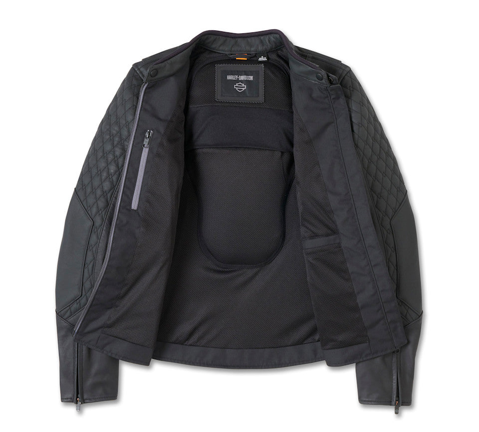 Women's Willie G Skull Graphic Leather Riding Jacket