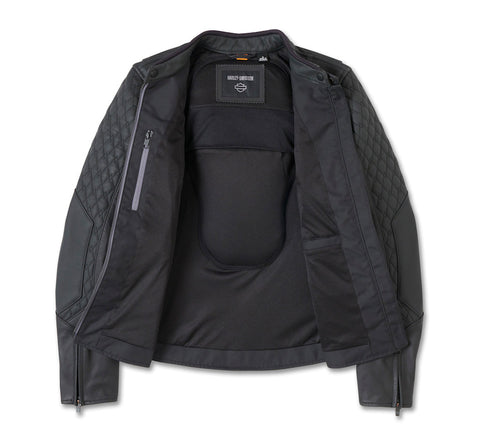 Women's Willie G Skull Graphic Leather Riding Jacket